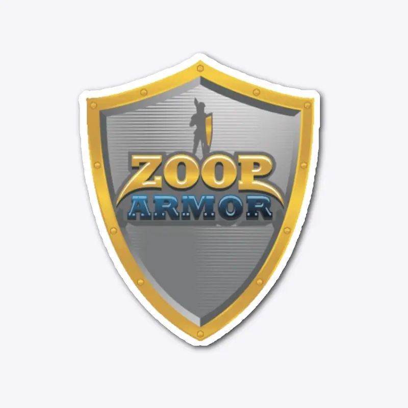 Zoop Armor Logo Die Cut Sticker 